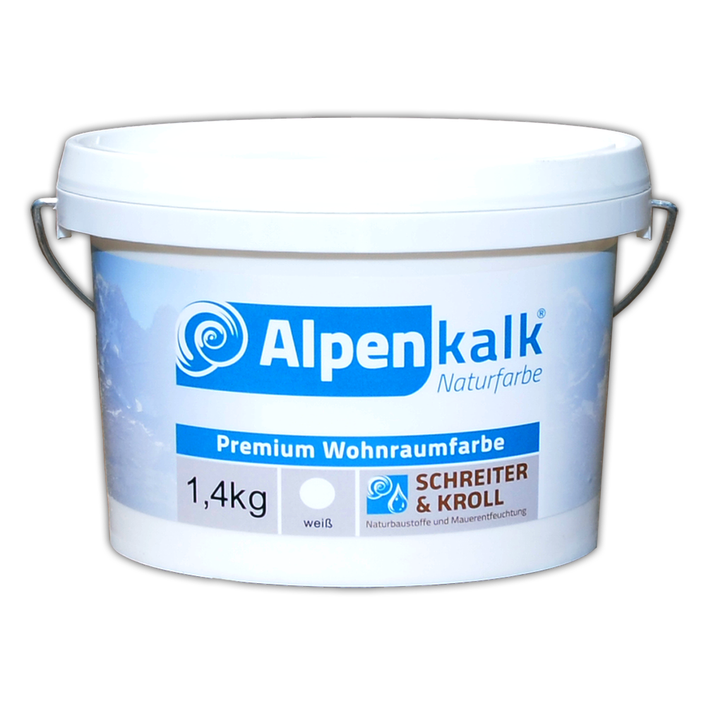 Alpenkalk Premium Wohnraumfarbe ökologische Kalkfarbe