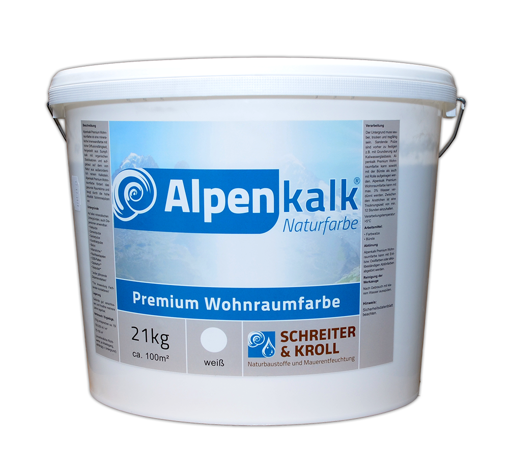 Alpenkalk Premium Wohnraumfarbe | 21kg