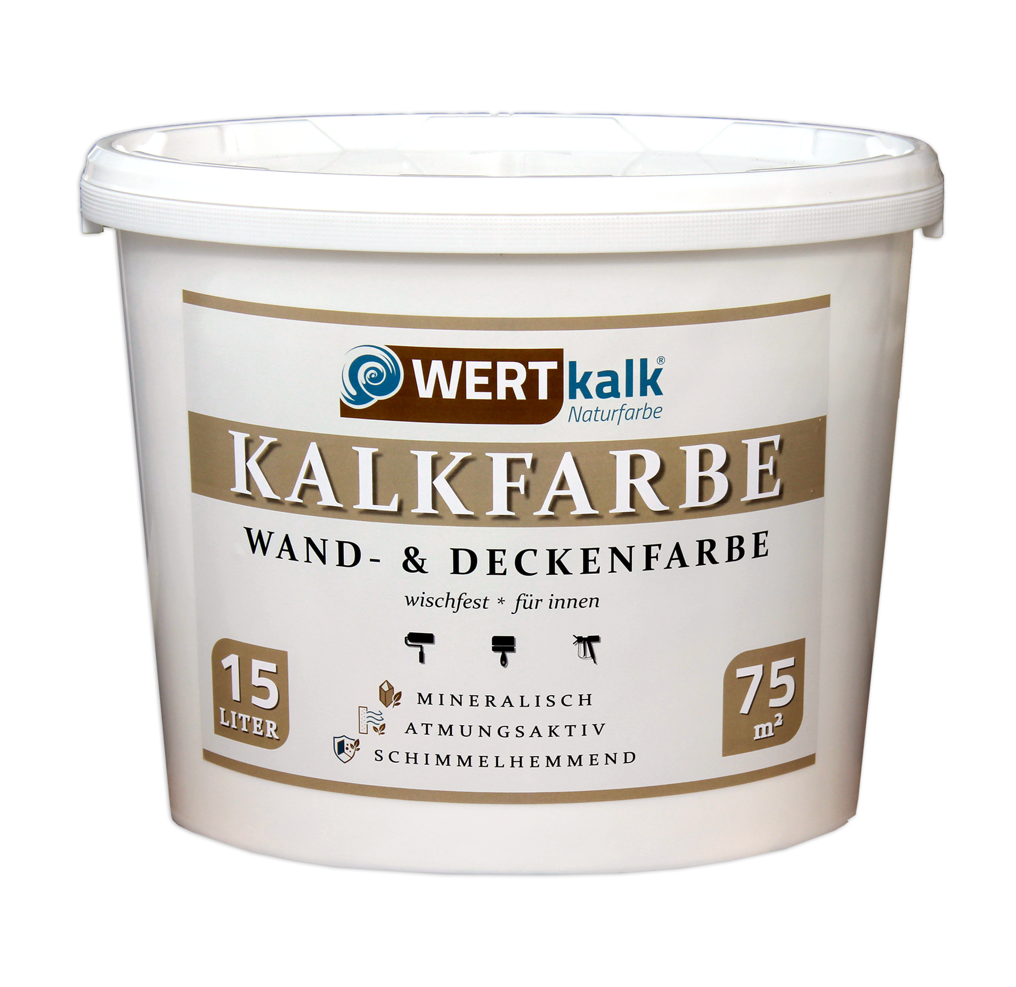 Wertkalk Kalkfarbe Wand- & Deckenfarbe | 15L