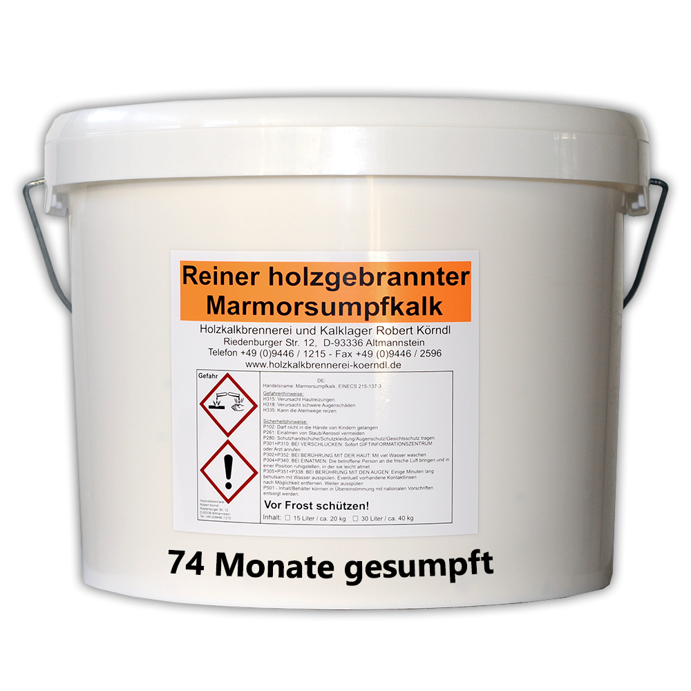Altmannsteiner Marmorsumpfkalk | 20kg | 74 Monate gesumpft