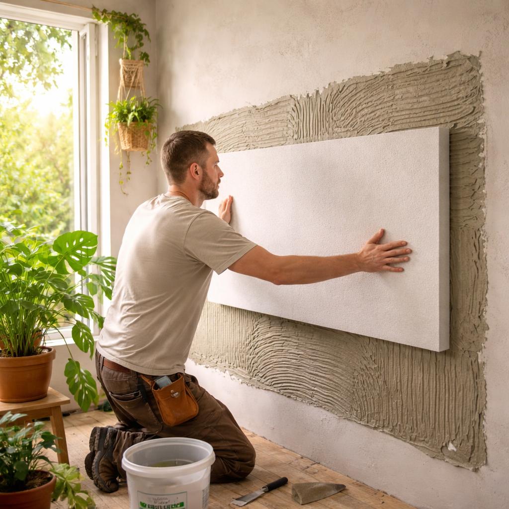 klimaplatte-ankleben