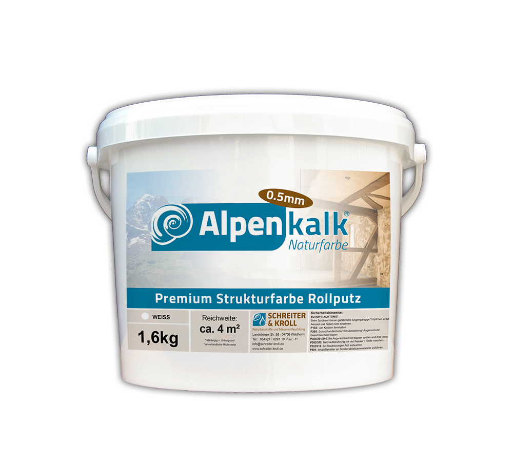 Alpenkalk Premium Strukturfarbe 0.5mm | 1.6kg
