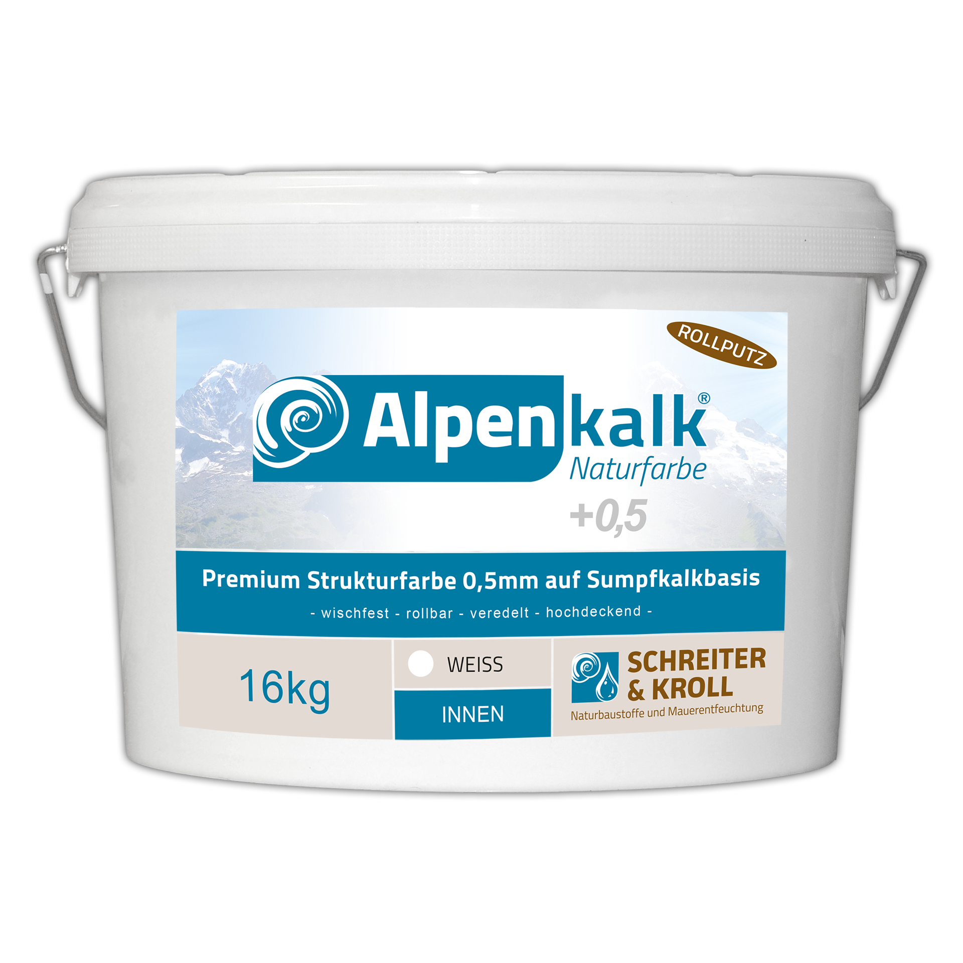 Alpenkalk Premium Strukturfarbe 0.5mm | 16kg
