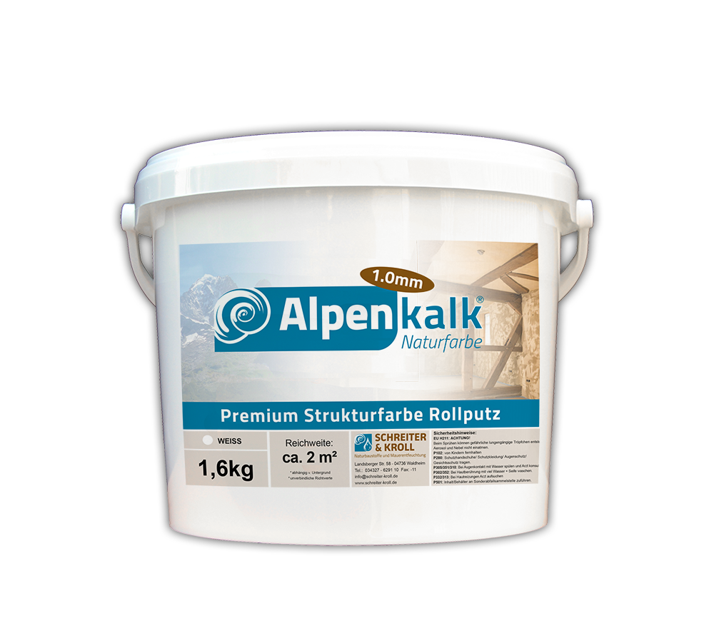 Alpenkalk Premium strukturfarbe ökologischer Kalkputz